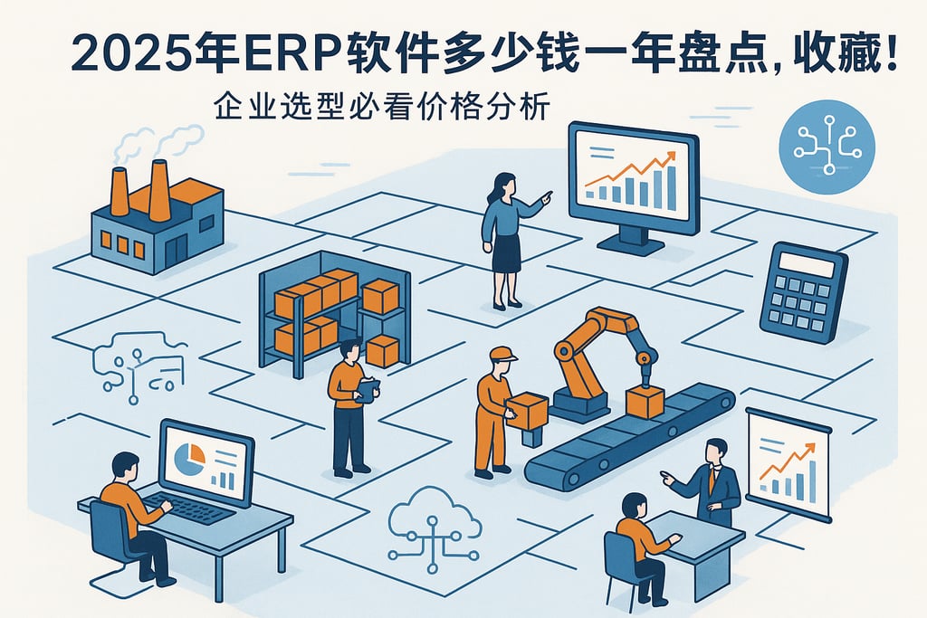 2025年erp软件多少钱一年盘点，收藏！企业选型必看价格分析