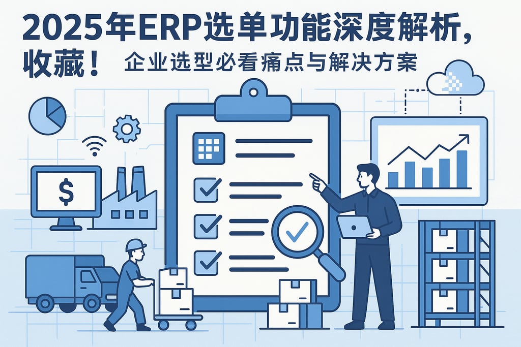2025年erp选单功能深度解析，收藏！企业选型必看痛点与解决方案