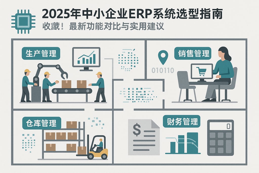 2025年中小企业erp系统选型指南，收藏！最新功能对比与实用建议