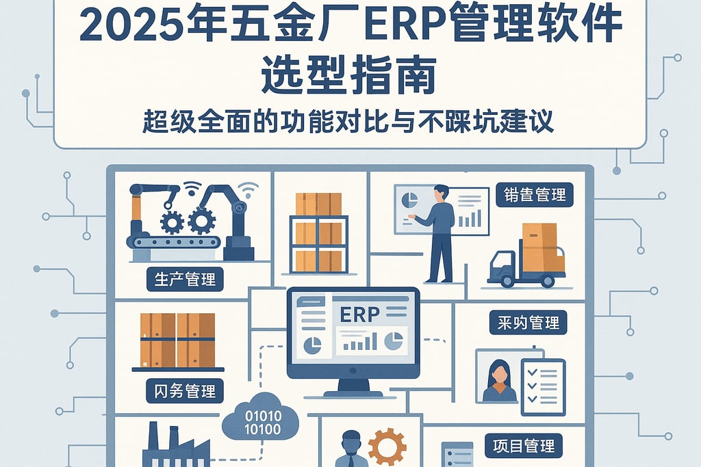 2025年五金厂ERP管理软件选型指南，超级全面的功能对比与不踩坑建议