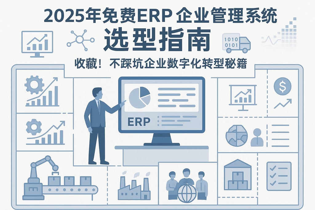 2025年免费erp企业管理系统选型指南，收藏！不踩坑企业数字化转型秘籍