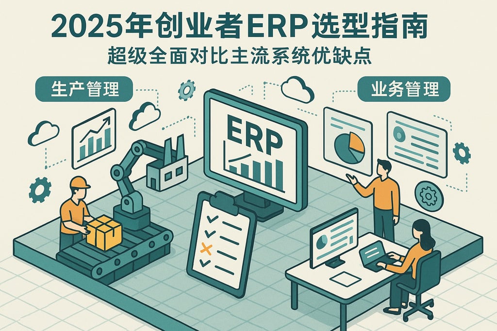 2025年创业者ERP选型指南，超级全面对比主流系统优缺点