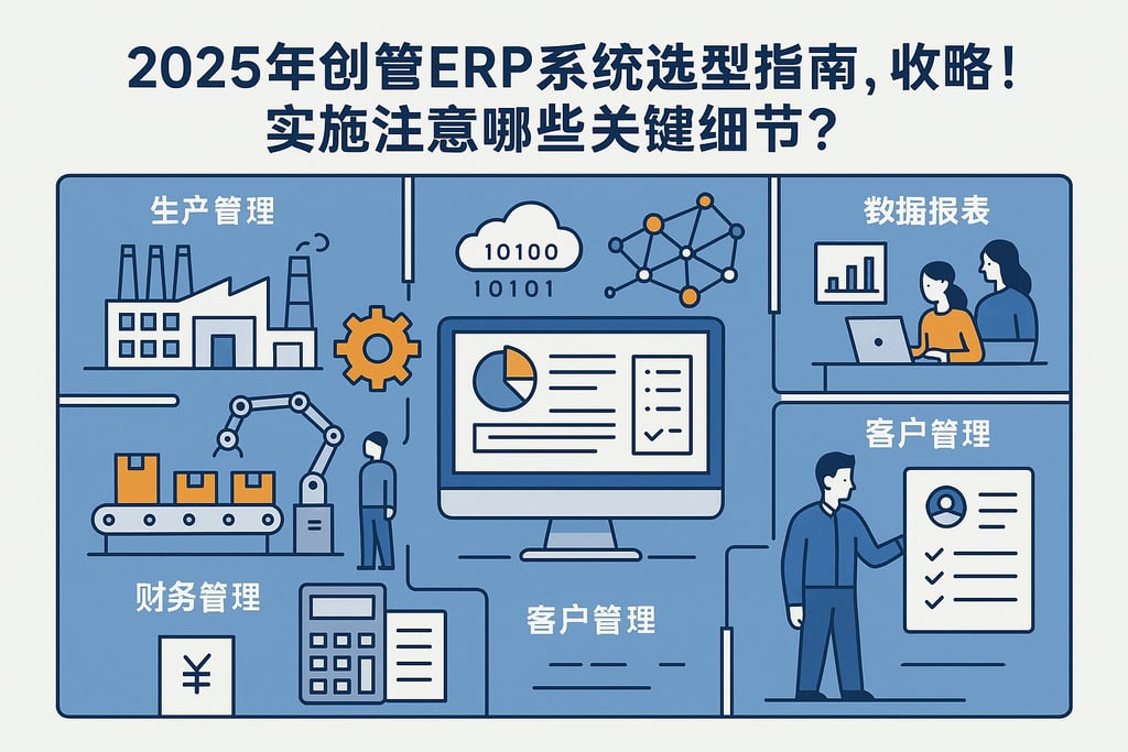 2025年创管erp系统选型指南，收藏！实施注意哪些关键细节？