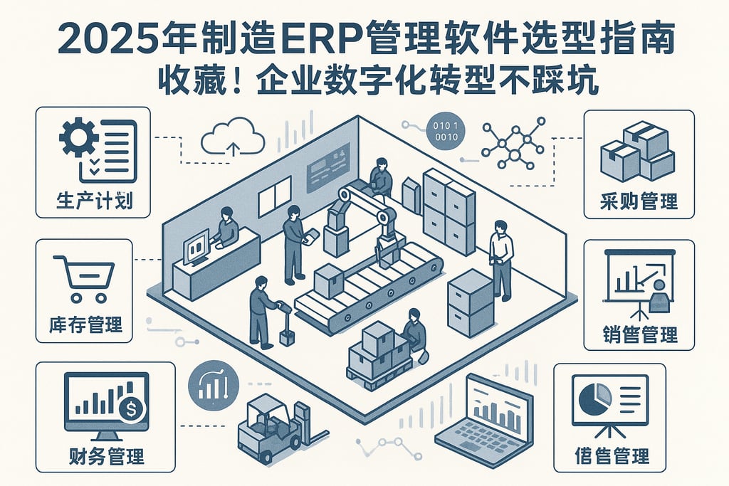 2025年制造erp管理软件选型指南，收藏！企业数字化转型不踩坑