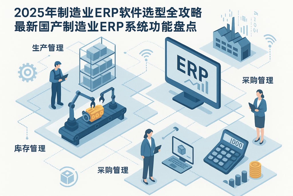 2025年制造业erp软件选型全攻略，最新国产制造业erp系统功能盘点