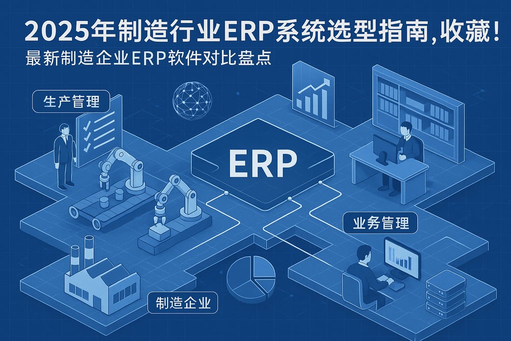2025年制造行业erp系统选型指南，收藏！最新制造企业erp软件对比盘点