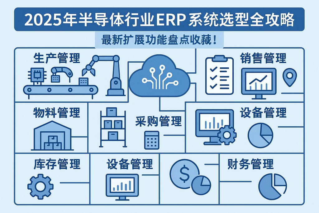 2025年半导体行业ERP系统选型全攻略，最新扩展功能盘点收藏！