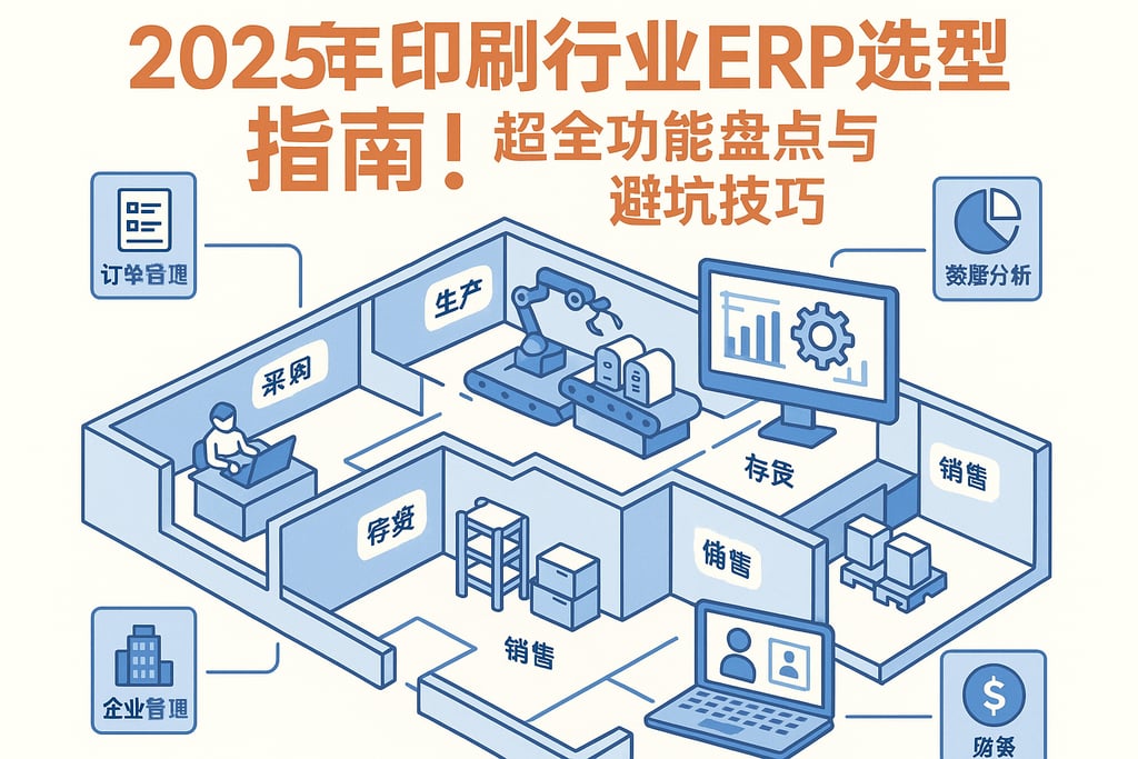 2025年印刷行业erp选型指南，收藏！超全功能盘点与避坑技巧