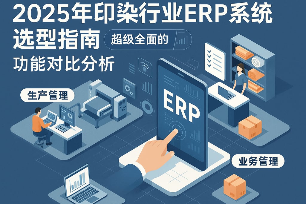 2025年印染行业ERP系统选型指南，收藏！超级全面的功能对比分析