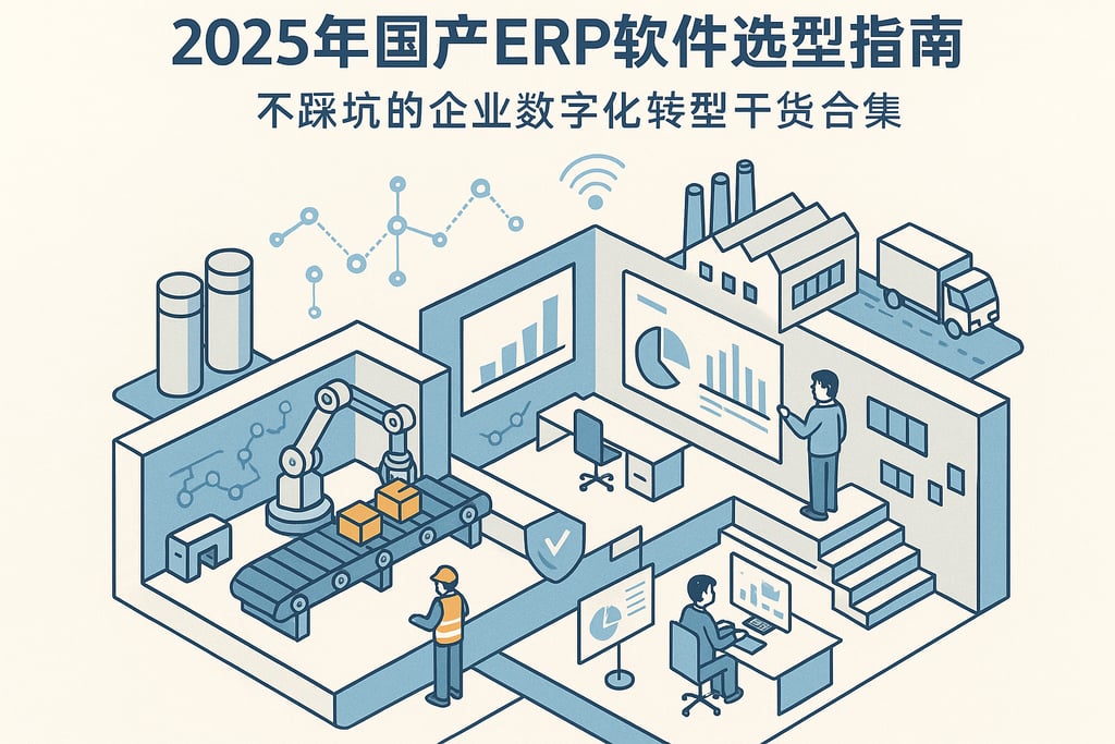 2025年国产ERP软件选型指南，不踩坑的企业数字化转型干货合集