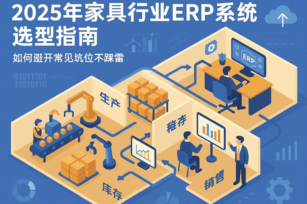 2025年家具行业erp系统选型指南，如何避开常见坑位不踩雷