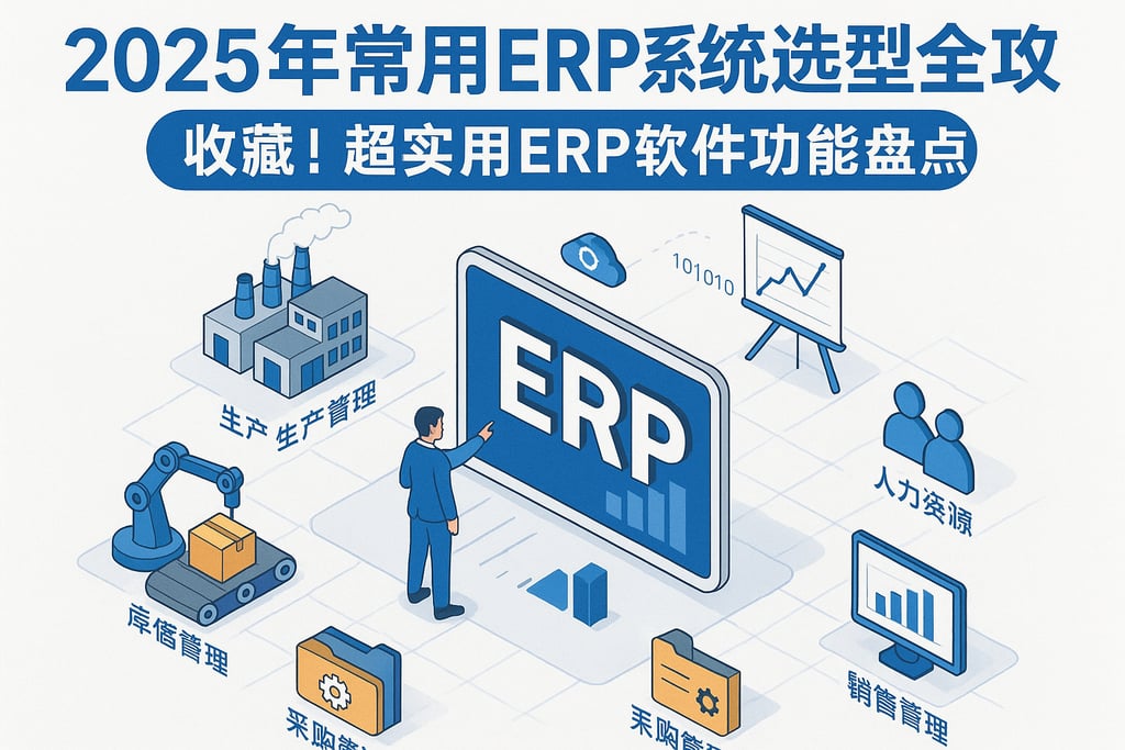 2025年常用ERP系统选型全攻略，收藏！超实用ERP软件功能盘点