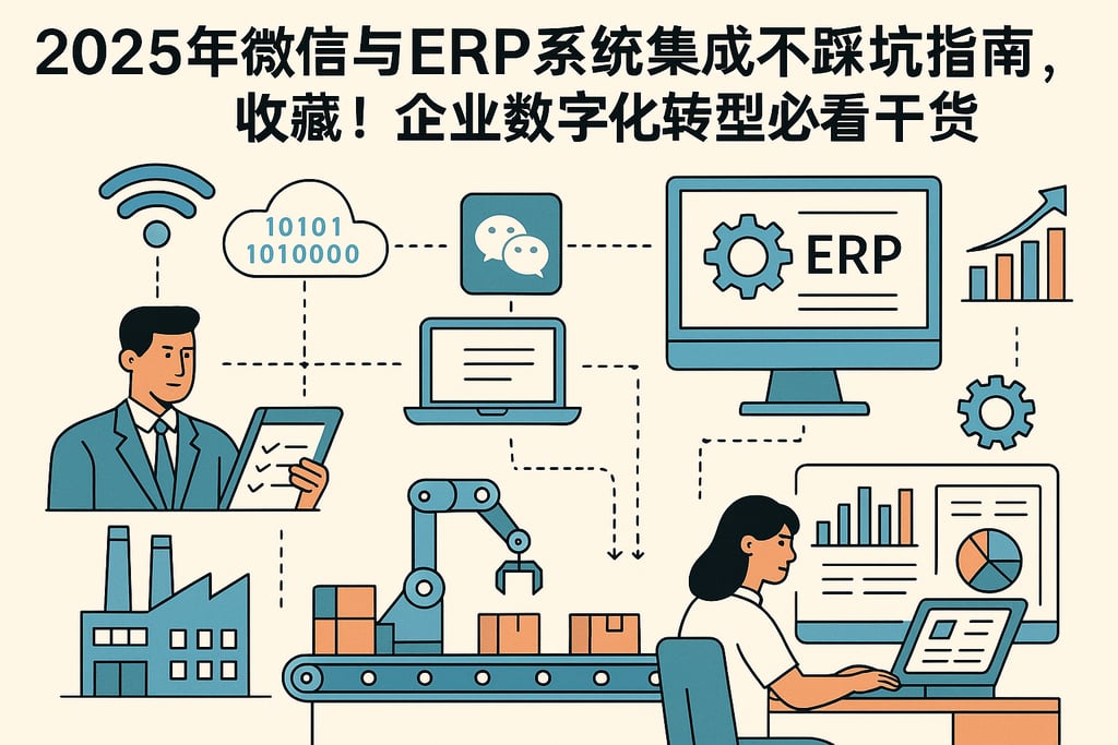 2025年微信与ERP系统集成不踩坑指南，收藏！企业数字化转型必看干货