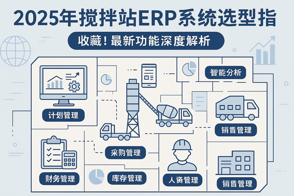 2025年搅拌站ERP系统选型指南，收藏！最新功能深度解析