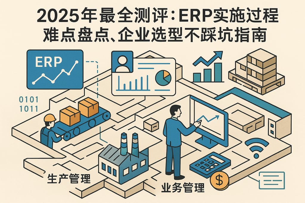 2025年最全测评：erp实施过程难点盘点，企业选型不踩坑指南