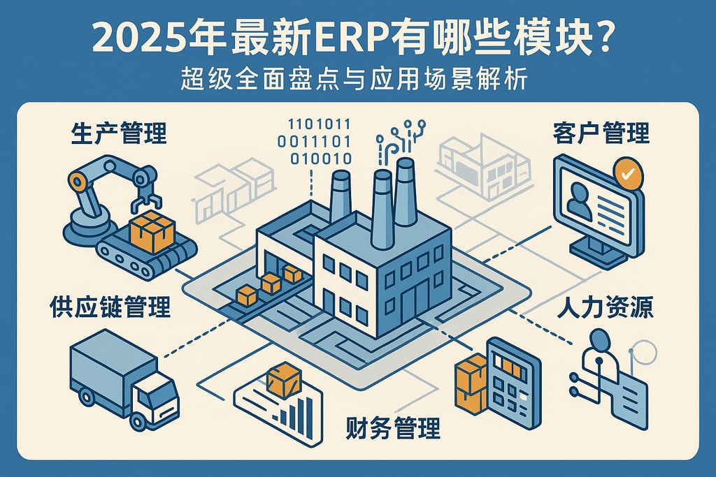 2025年最新erp有哪些模块？超级全面盘点与应用场景解析