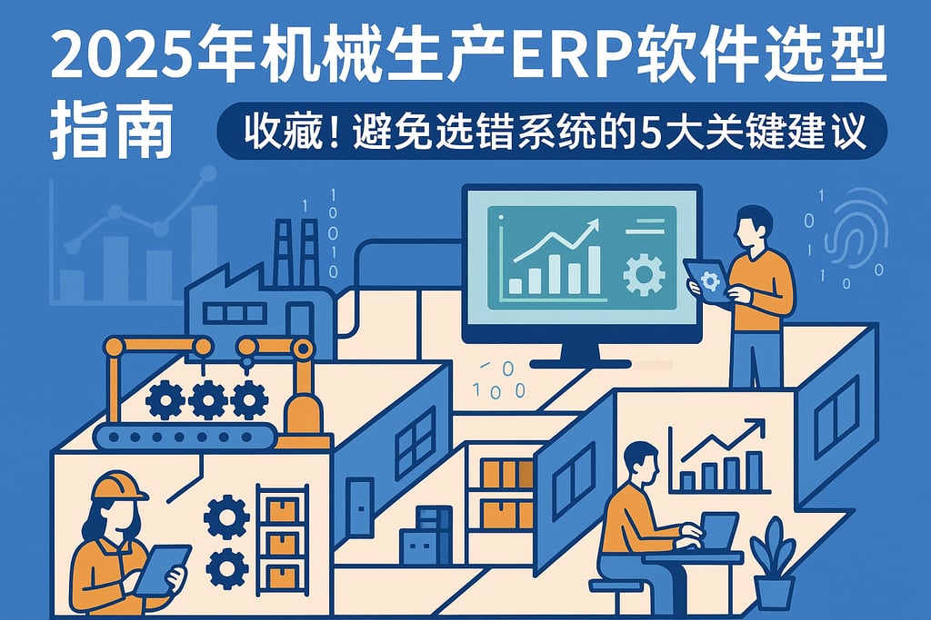 2025年机械生产ERP软件选型指南，收藏！避免选错系统的5大关键建议