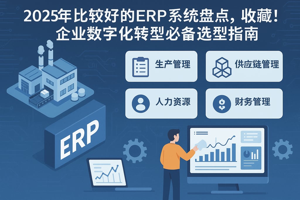 2025年比较好的ERP系统盘点，收藏！企业数字化转型必备选型指南