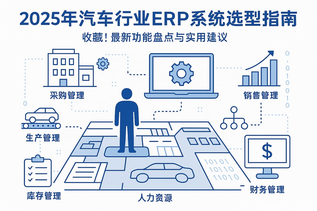 2025年汽车行业erp系统选型指南，收藏！最新功能盘点与实用建议