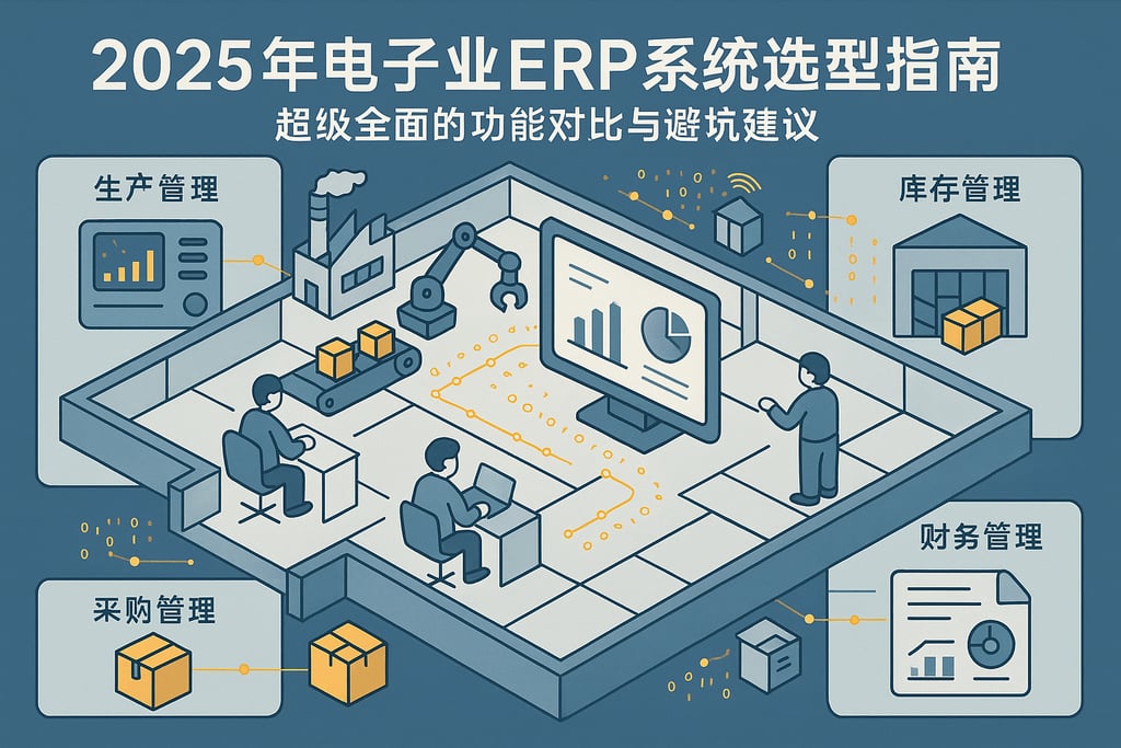 2025年电子业ERP系统选型指南，超级全面的功能对比与避坑建议