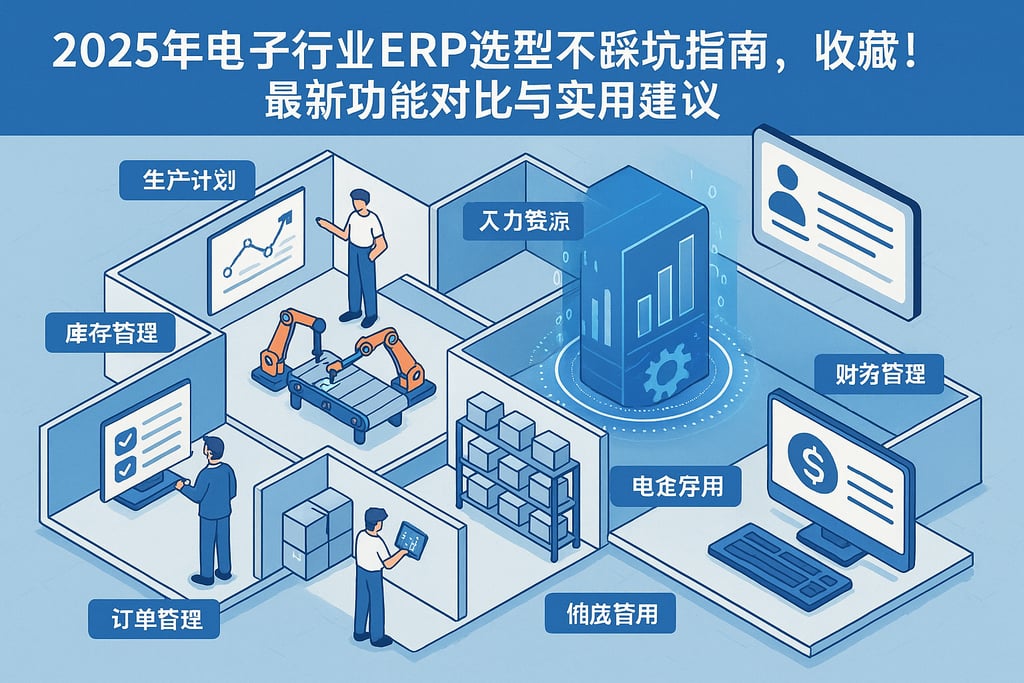 2025年电子行业ERP选型不踩坑指南，收藏！最新功能对比与实用建议