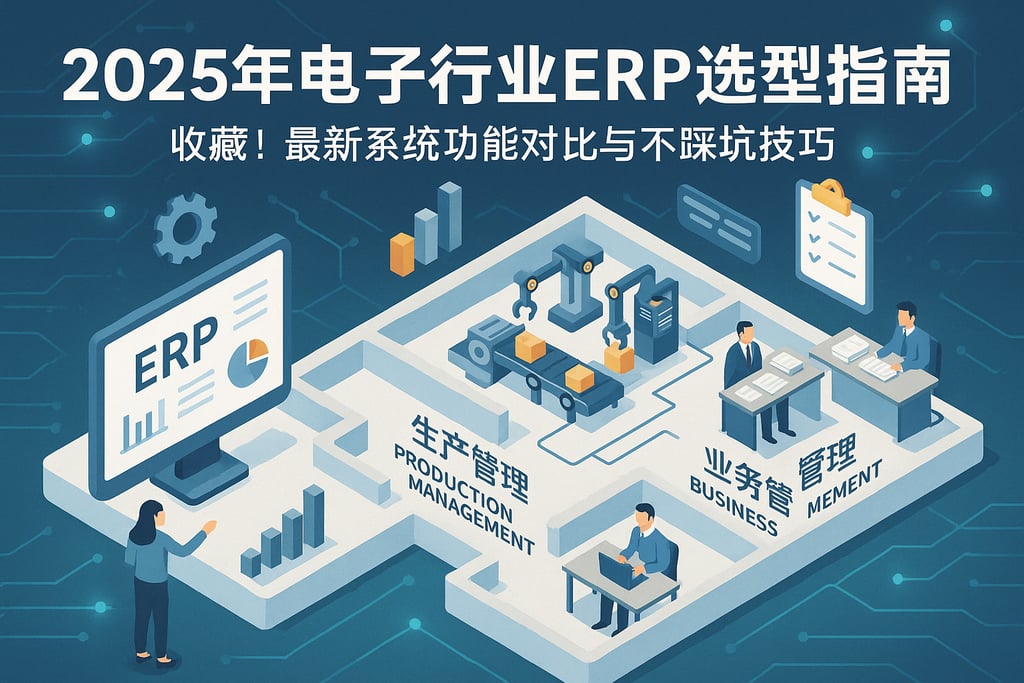 2025年电子行业ERP选型指南，收藏！最新系统功能对比与不踩坑技巧