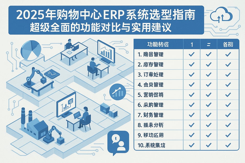 2025年购物中心erp系统选型指南，超级全面的功能对比与实用建议