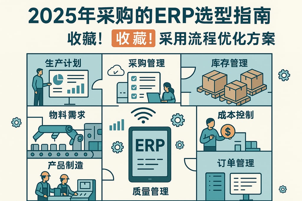 2025年采购的ERP选型指南，收藏！采购流程优化方案超级全面