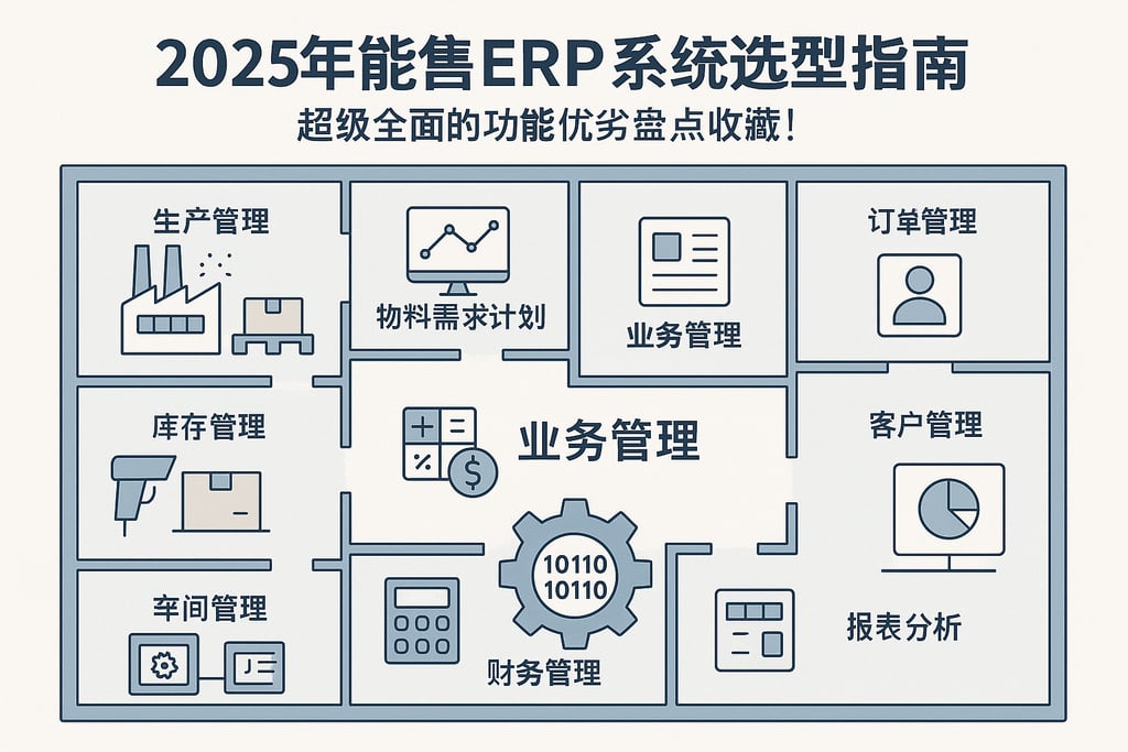 2025年销售erp系统选型指南，超级全面的功能优劣盘点收藏！