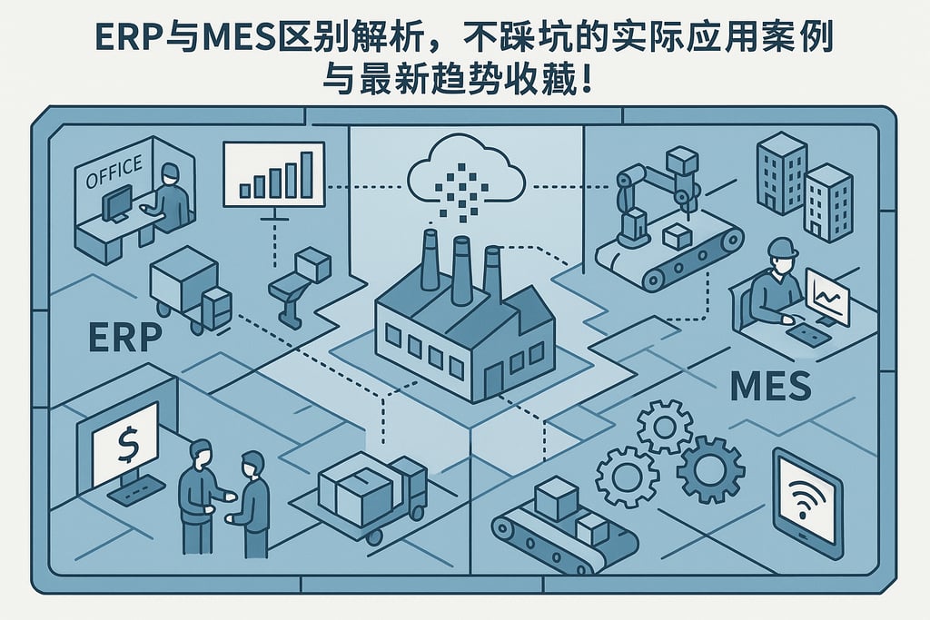 ERP与MES区别解析，不踩坑的实际应用案例与最新趋势收藏！