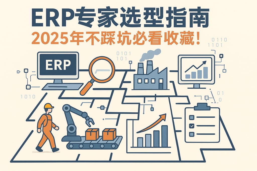 ERP专家选型指南，2025年不踩坑必看收藏！