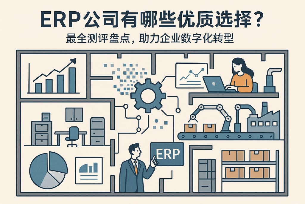 ERP公司有哪些优质选择？最全测评盘点，助力企业数字化转型