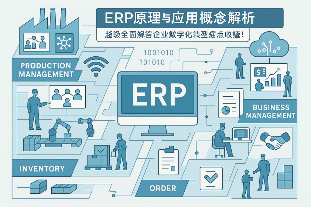 ERP原理与应用概念解析，超级全面解答企业数字化转型痛点收藏！