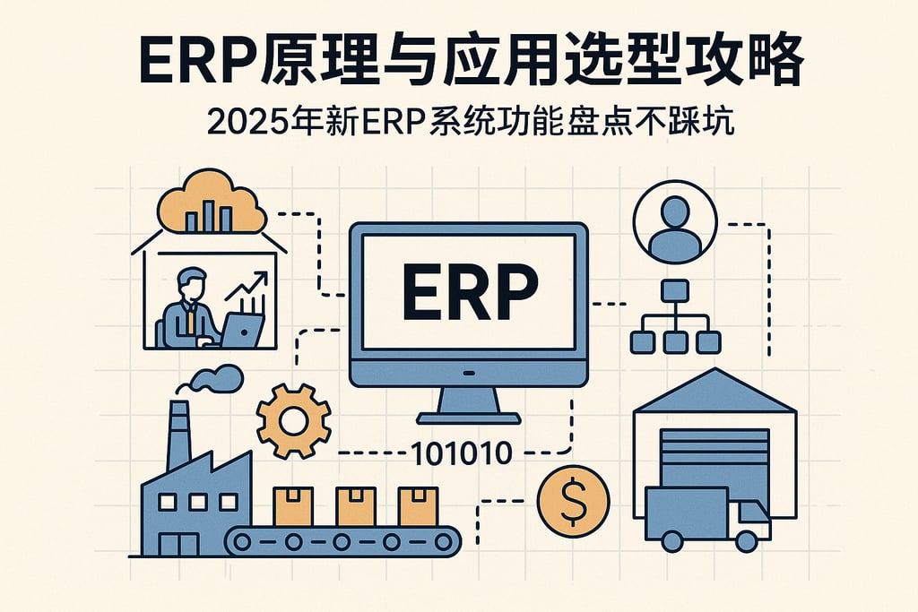 ERP原理与应用选型攻略，2025年最新ERP系统功能盘点不踩坑