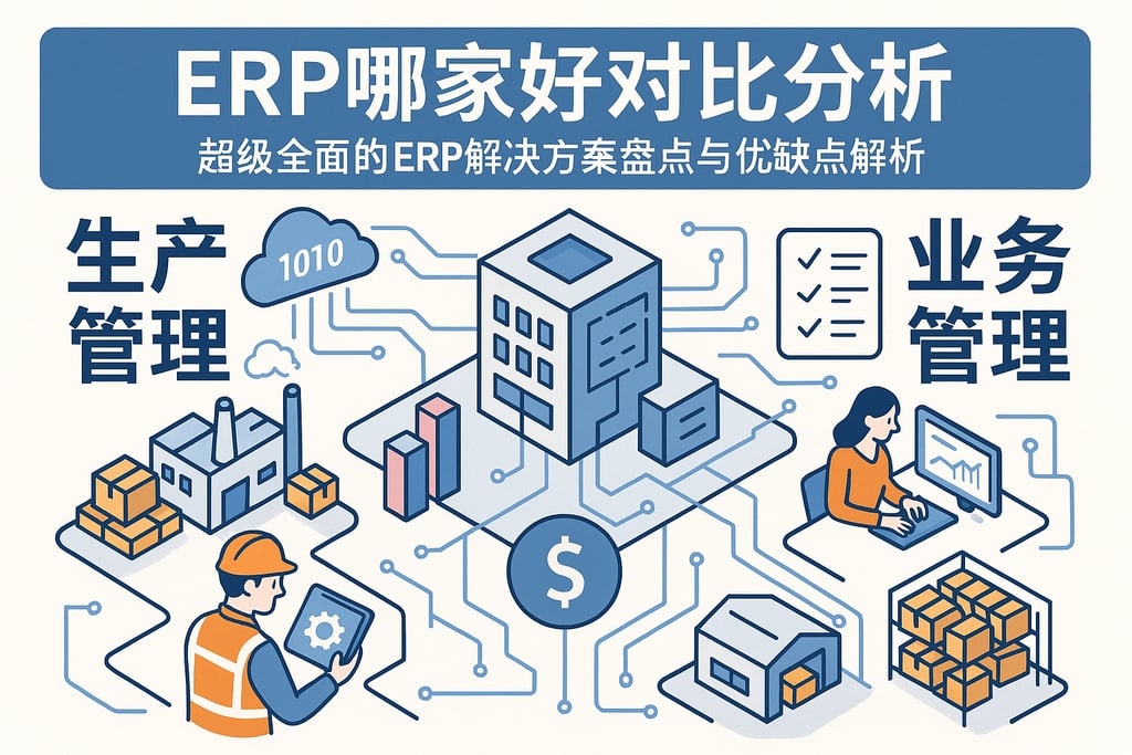 ERP哪家好对比分析，超级全面的ERP解决方案盘点与优缺点解析