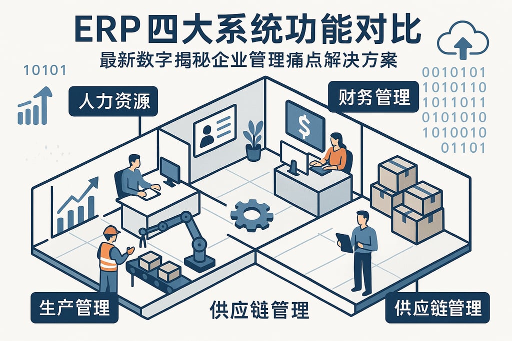 ERP四大系统功能对比，最新数字揭秘企业管理痛点解决方案