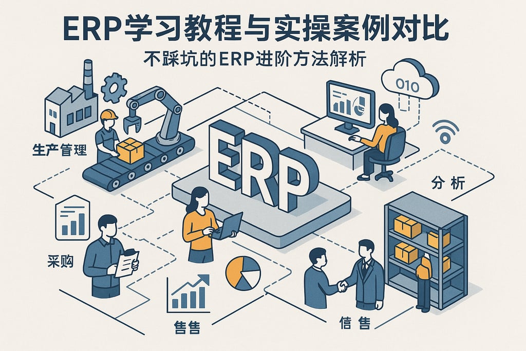 ERP学习教程与实操案例对比，不踩坑的ERP进阶方法解析
