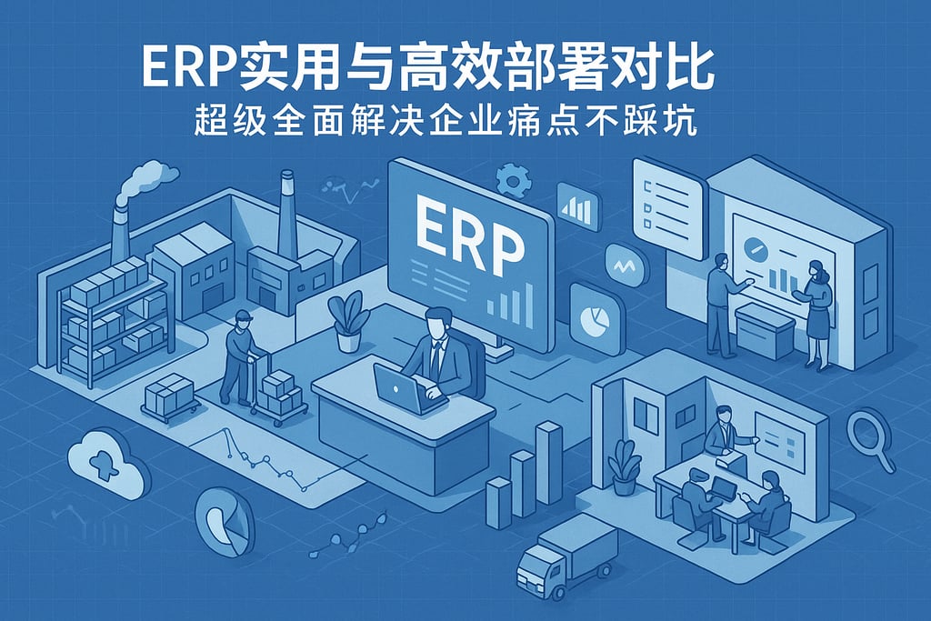 ERP实用与高效部署对比，超级全面解决企业痛点不踩坑