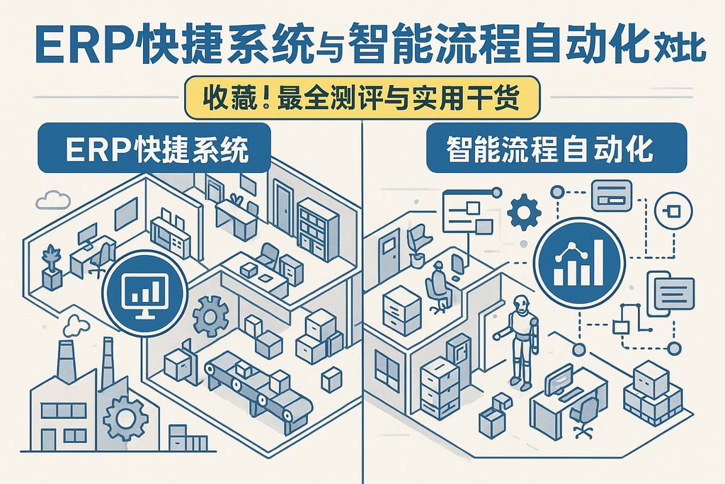 ERP快捷系统与智能流程自动化对比，收藏！最全测评与实用干货