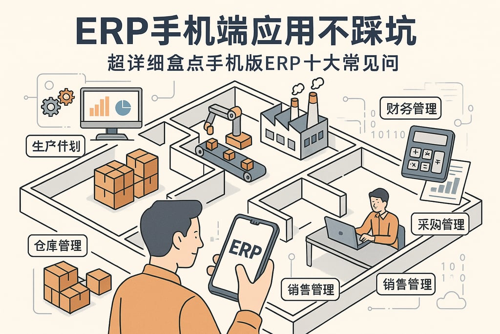 ERP手机端应用不踩坑，超详细盘点手机版erp十大常见问