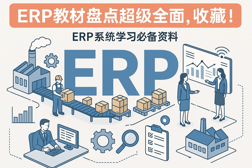 ERP教材盘点超级全面，收藏！ERP系统学习必备资料