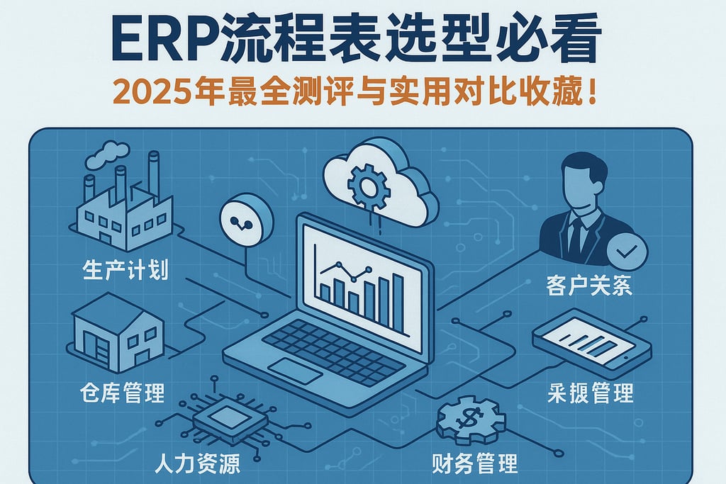 ERP流程表选型必看，2025年最全测评与实用对比收藏！