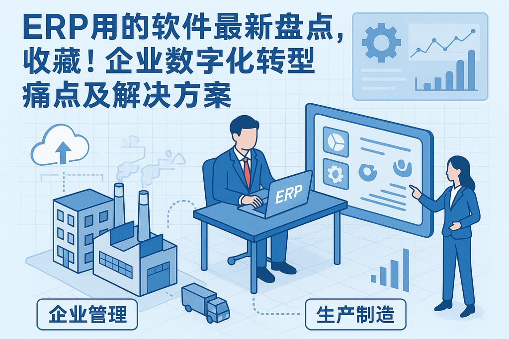 ERP用的软件最新盘点，收藏！企业数字化转型痛点及解决方案