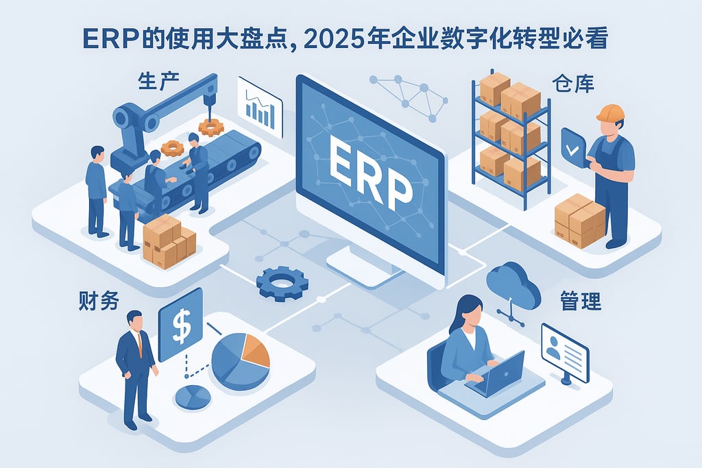 ERP的使用大盘点，2025年企业数字化转型必看解决方案
