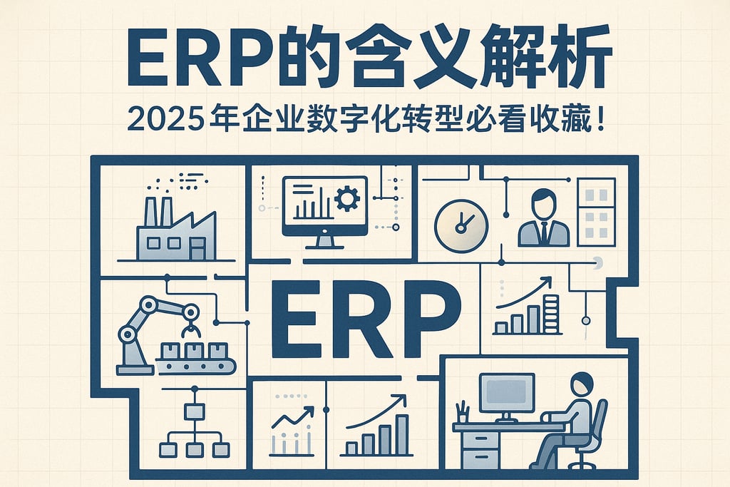 ERP的含义解析，2025年企业数字化转型必看收藏！