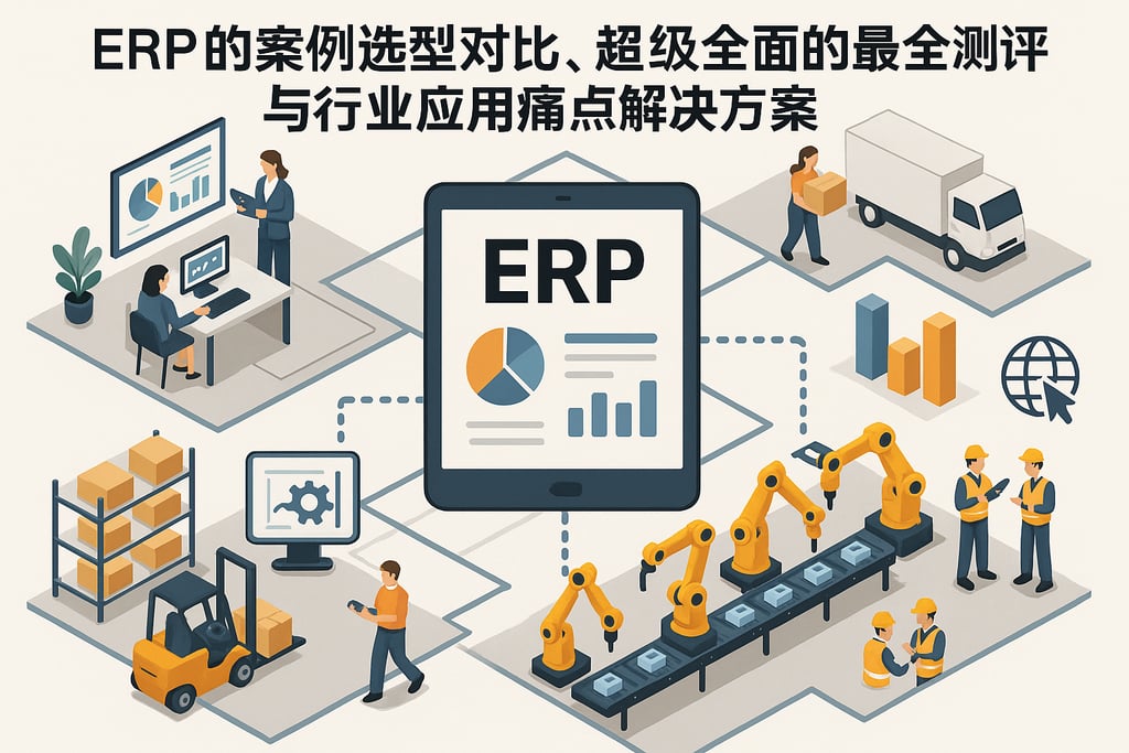 ERP的案例选型对比，超级全面的最全测评与行业应用痛点解决方案