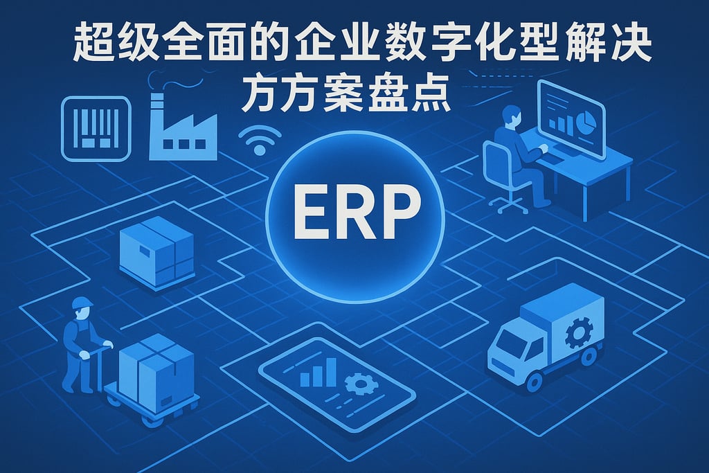 ERP管理系统概念解析，超级全面的企业数字化转型解决方案盘点