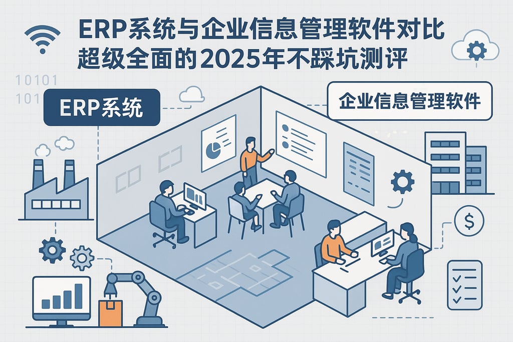 ERP系统与企业信息管理软件对比，超级全面的2025年不踩坑测评