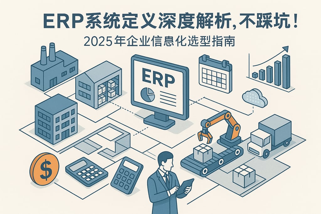 ERP系统定义深度解析，不踩坑！2025年企业信息化选型指南