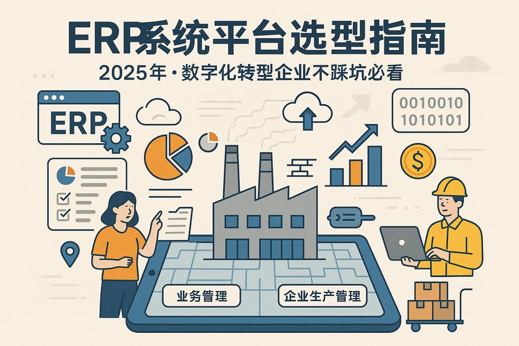 ERP系统平台选型指南2025年，数字化转型企业不踩坑必看